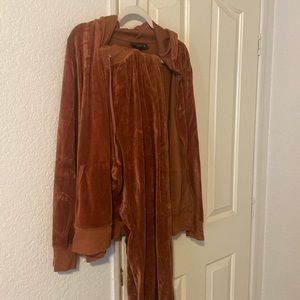 Vintage velvet plus size suit